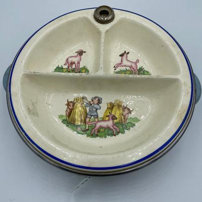Antique divided dish