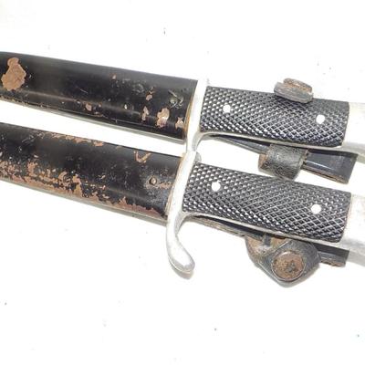 2 Hitler Youth Knifes and cases. ( REAL). est. $30 to $150.