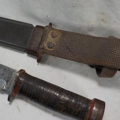 USN WW2Fighter Pilots Survival Knife, MK-2/ Cattarugus. est. $200 to $$600.
