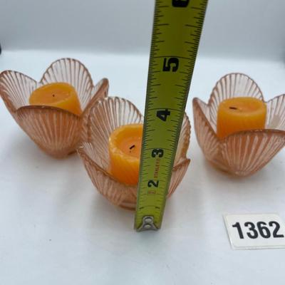 Set of matching candle holders
