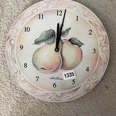 Pear wall clock