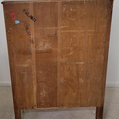 Antique Walnut 4 Drawer Chest