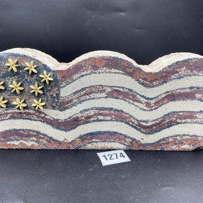 Cement patriotic block