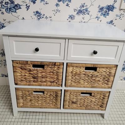 White Restroom Storage Caddy