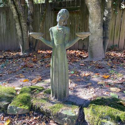 Garden Bird Girl Statue (BY-DW)