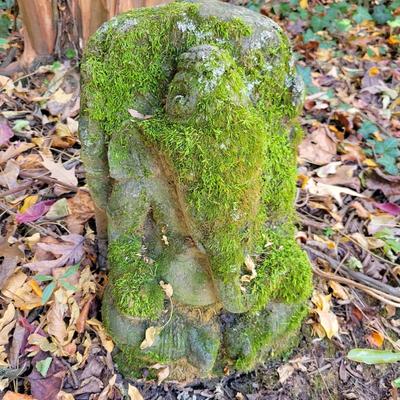 Moss Covered Ganesha Yard Statue (BY-DW)
