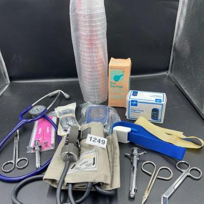 Stethoscope/blood pressure cuff