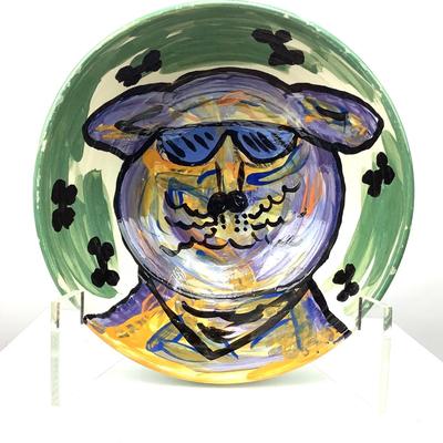 Lot 895 Pottery Bowl Hand Painted by Robin Tody