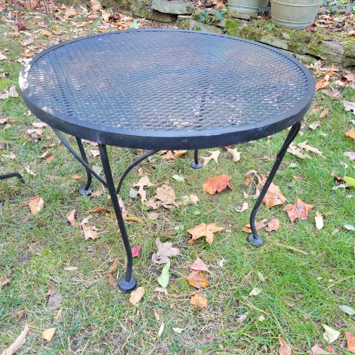 Pair of Wrought Iron Tables (BYDW)
