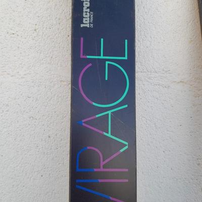 Vintage Virage Lacroix SL de France skis Made in France with bindings.