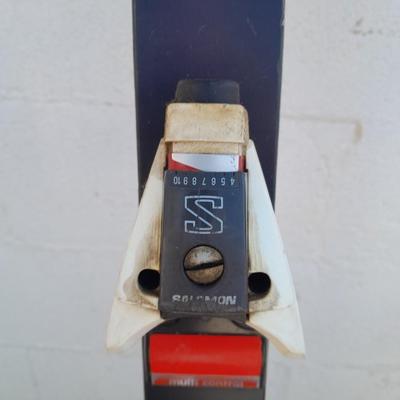 Vintage Virage Lacroix SL de France skis Made in France with bindings.
