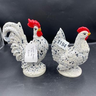 Rooster and hen