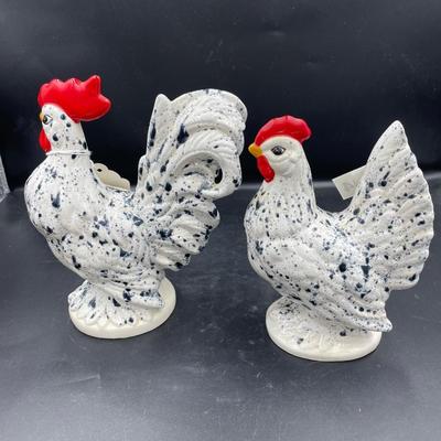 Rooster and hen