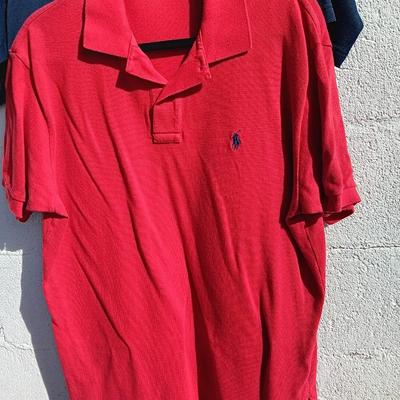 Four nice Men's POLO Shirts Size Large Ralph Lauren and Columbia brand