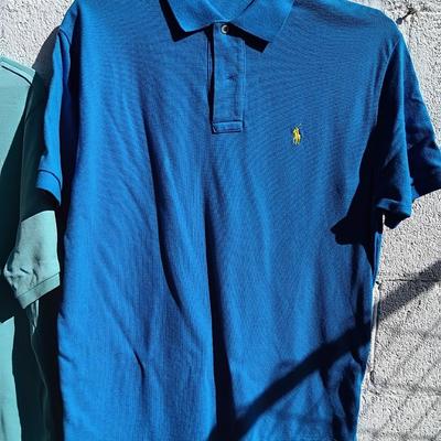Four nice Men's POLO Shirts Size Large Ralph Lauren and Columbia brand