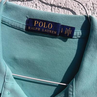 Four nice Men's POLO Shirts Size Large Ralph Lauren and Columbia brand