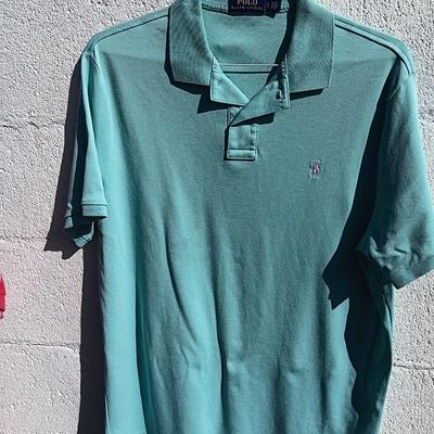 Four nice Men's POLO Shirts Size Large Ralph Lauren and Columbia brand