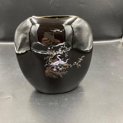 Japanese bird vase
