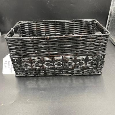 Black and copper basket