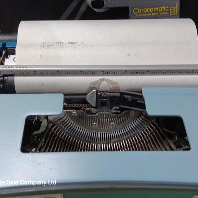 Vintage Coronet Super 12 Smith-Corona SMC Electric typewriter in case