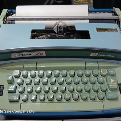 Vintage Coronet Super 12 Smith-Corona SMC Electric typewriter in case