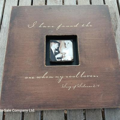 19" x 19" Sugarboo Designs "I have found the one whom my soul loves" picture frame box photobox collection