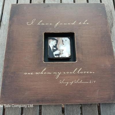 19" x 19" Sugarboo Designs "I have found the one whom my soul loves" picture frame box photobox collection