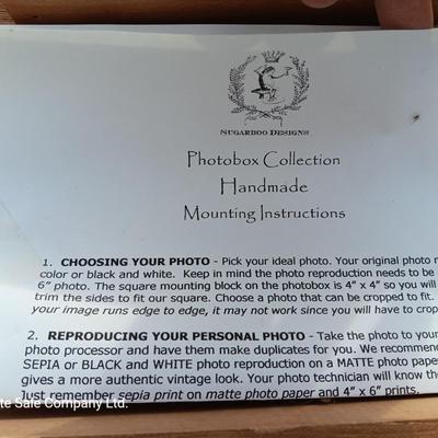 19" x 19" Sugarboo Designs "I have found the one whom my soul loves" picture frame box photobox collection