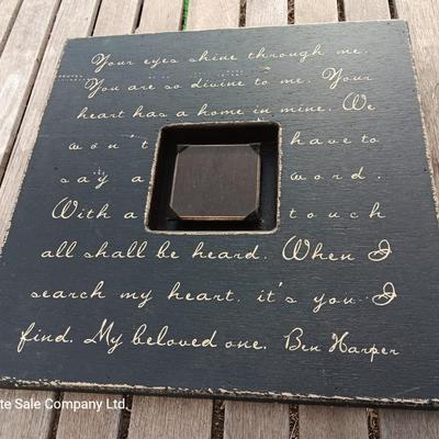 19" x 19" Sugarboo Designs "Poetic loving " Ben Harper  picture frame box photobox collection