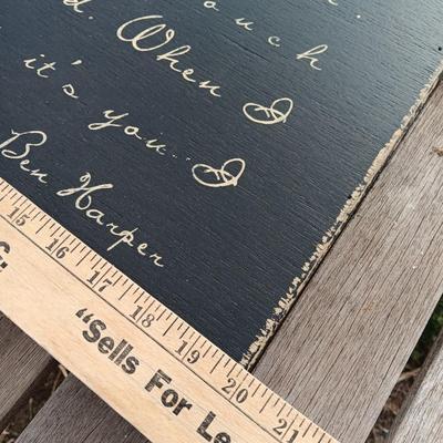 19" x 19" Sugarboo Designs "Poetic loving " Ben Harper  picture frame box photobox collection