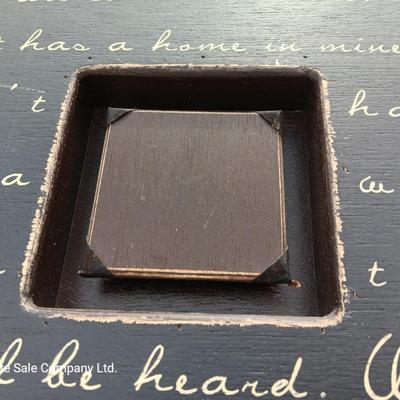 19" x 19" Sugarboo Designs "Poetic loving " Ben Harper  picture frame box photobox collection