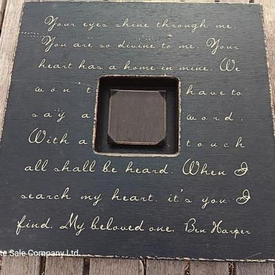 19" x 19" Sugarboo Designs "Poetic loving " Ben Harper  picture frame box photobox collection