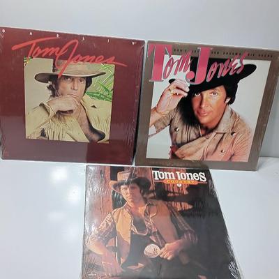 Three Tom Jones Records LP's