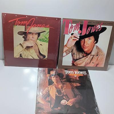 Three Tom Jones Records LP's