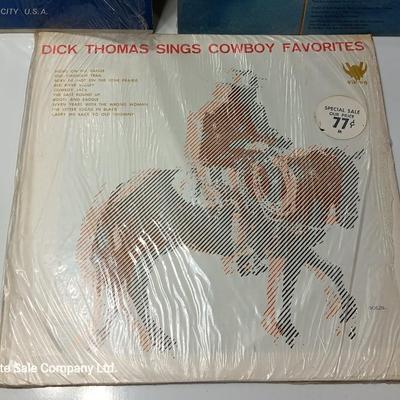 Three Record LP'S Red Sovine Country fine - Willie Nelson and Dick Thomas Country songs