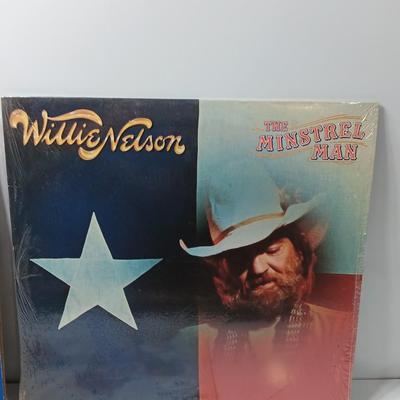 Three Record LP'S Red Sovine Country fine - Willie Nelson and Dick Thomas Country songs