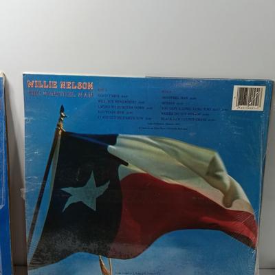 Three Record LP'S Red Sovine Country fine - Willie Nelson and Dick Thomas Country songs