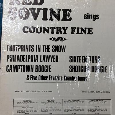Three Record LP'S Red Sovine Country fine - Willie Nelson and Dick Thomas Country songs