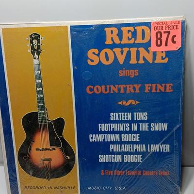 Three Record LP'S Red Sovine Country fine - Willie Nelson and Dick Thomas Country songs