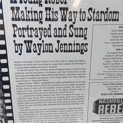 Three record LP'S Waylon Jennings and the Oak Ridge Boys