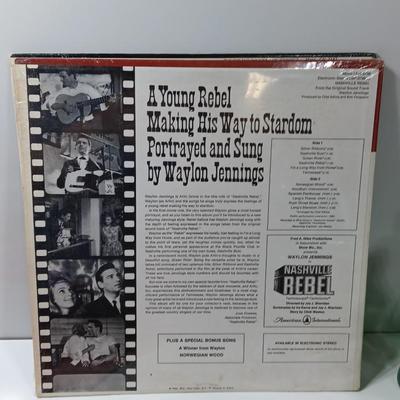 Three record LP'S Waylon Jennings and the Oak Ridge Boys