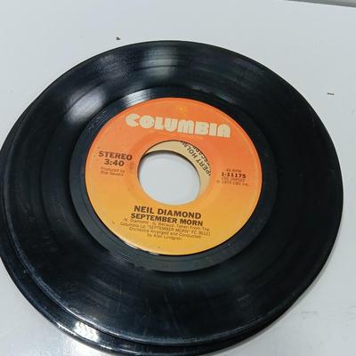 Great artists! two small stacks of vintage LP 45's Record's - Abba - Pink Floyd - Eagles and others