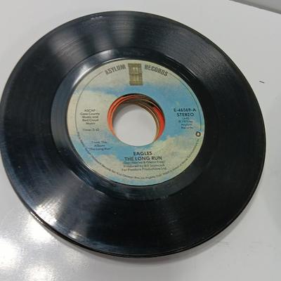 Great artists! two small stacks of vintage LP 45's Record's - Abba - Pink Floyd - Eagles and others