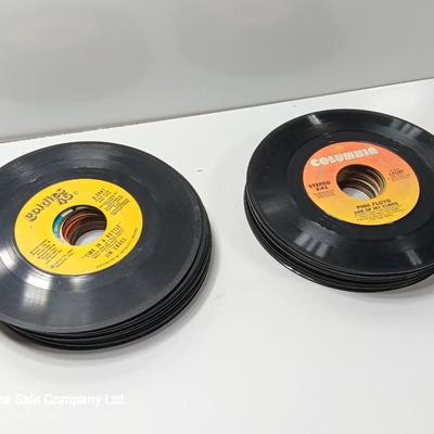 Great artists! two small stacks of vintage LP 45's Record's - Abba - Pink Floyd - Eagles and others