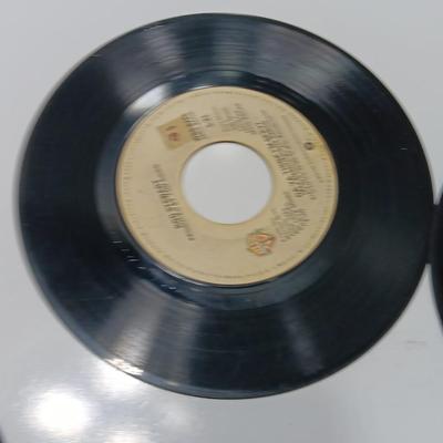 Great artists! two small stacks of vintage LP 45's Record's - Abba - Pink Floyd - Eagles and others