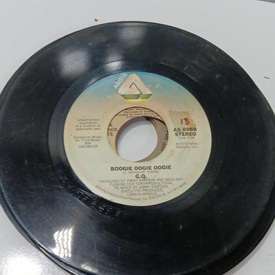 Great artists! two small stacks of vintage LP 45's Record's - Abba - Pink Floyd - Eagles and others