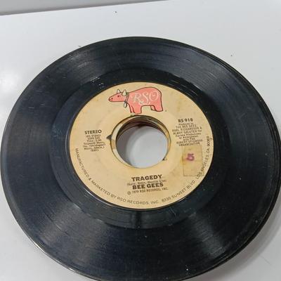 Great artists! two small stacks of vintage LP 45's Record's - Abba - Pink Floyd - Eagles and others