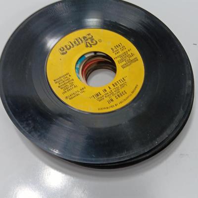 Great artists! two small stacks of vintage LP 45's Record's - Abba - Pink Floyd - Eagles and others