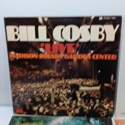 Six LP records Various artists - Bill Cosby - Green Berets Ballard's and more