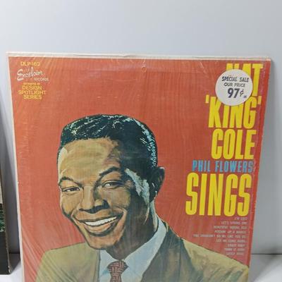 Six LP records Various artists - Bill Cosby - Green Berets Ballard's and more